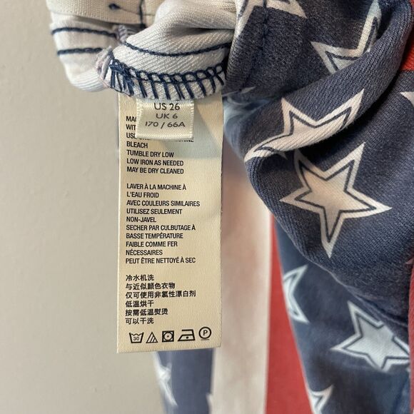Free People We The Free Stars And Stripes Flare Jeans Sz 26. - Picture 11 of 16